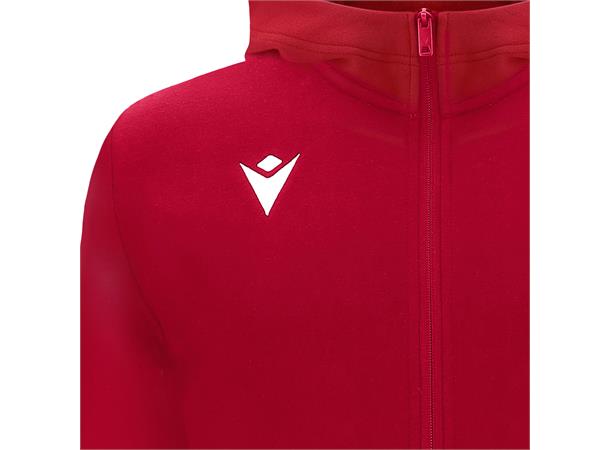 Drum Hooded Womens Jacket RED XS Fritidsjakke i børstet fleece til dame 