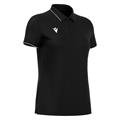 Melody polo BLK/WHT L Poloskjorte - Dame